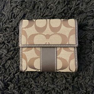Brown & Black Coach Wallet